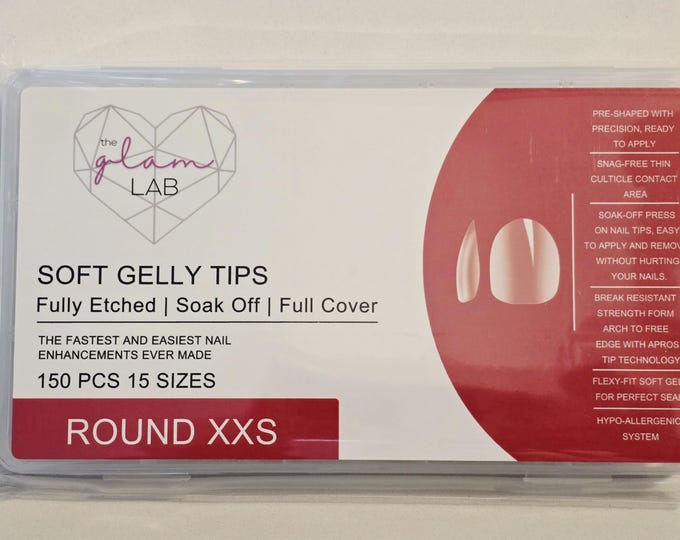 Round Full Coverage Gelly Tips - XXS