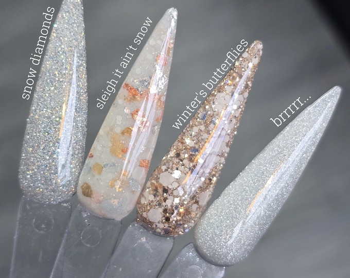 December Glam Club Extras - Acrylic Nail Dip Powders