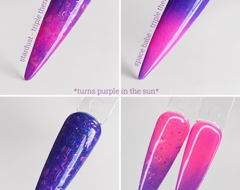 Stardust / Space Babe - Triple Thermal/UV - Acrylic Nail Dip Powder - Nails - Dip Powders