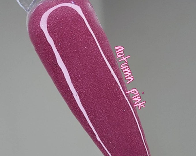Autumn Pink - Acrylic Nail Dip Powder - Shimmer - Nails - Dip Powders