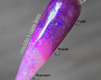 Couldn't Care Less - Triple Thermal - Acrylic Nail Dip Powders