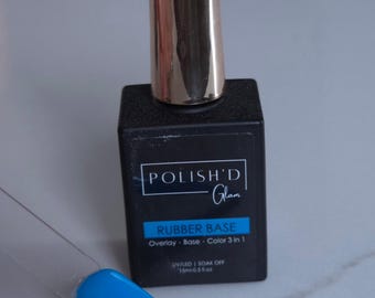 Rubber Base Gel - Rich Girls & Po-Boys (neon blue)