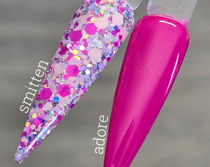 Smitten / Adore - 1/30 EXTRAS - Acrylic Nail Dip Powders