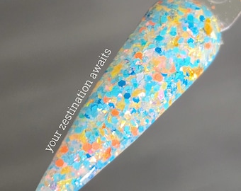 Your Zestination Awaits - Acrylic Nail Dip Powder - Glitzernägel - Dip Powder