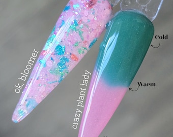 Ok, floreciente / Crazy Plant Lady - Triple Thermal - Polvos acrílicos para uñas