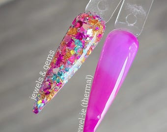 Jewels & Gems / Jewel-ie (thermal) - Acrylic Nail Dip Powders