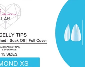 Almond Full Coverage Gelly Tips - XS