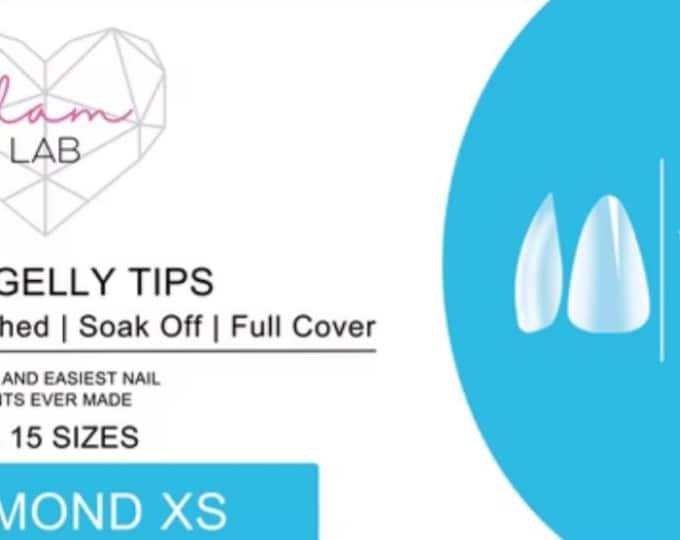 Almond Full Coverage Gelly Tips - XS