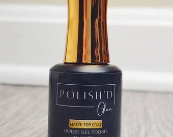 Velvet Matte Top Coat - Gel, UV Required