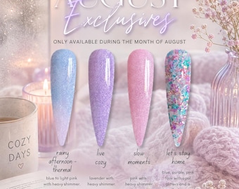 Exclusieve collectie van augustus - Get Cozy - Acryl nagel dippoeders