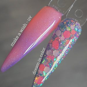 Duo Extras - Make a Wish / Dream In Color - Acrylic Nail Dip Powder - Shimmer - UV - Nails - Dip Powders
