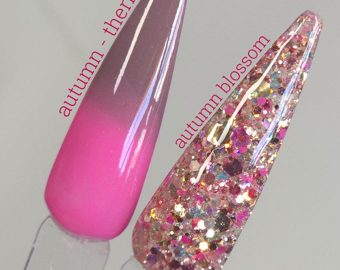 Autumn (thermal) / Autumn Blossom - Acrylic Nail Dip Powders