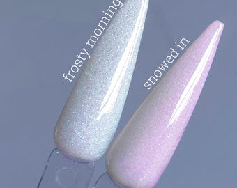 Frosty Mornings / Snowed In - Acrylic Nail Dip Powders
