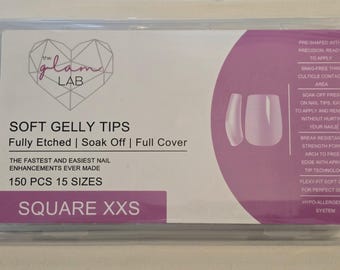 Square Full Coverage Gelly Tips - XXS