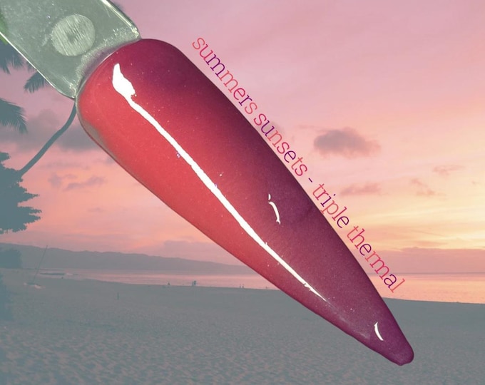 Summer's Sunsets - thermal - Acrylic Nail Dip Powders