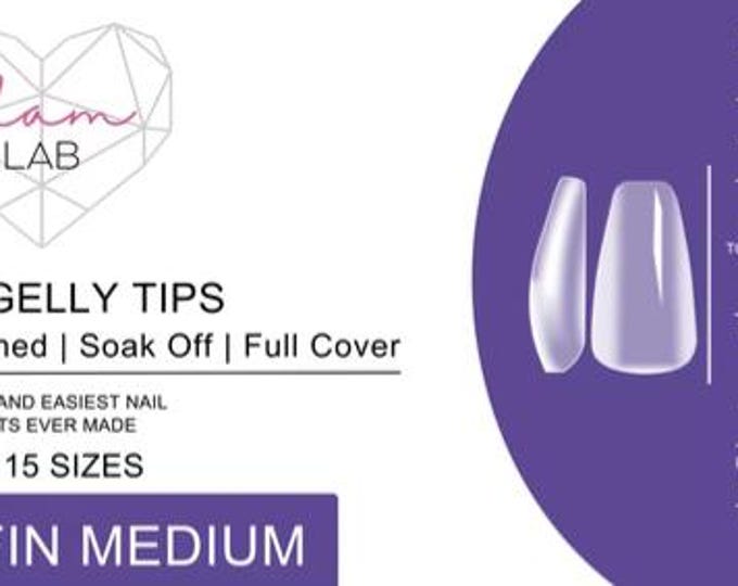 Coffin Full Coverage Gelly Tips - Medium