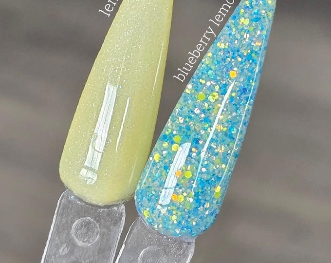 Lemon Water / Blueberry Lemonade - Acrylic Nail Dip Powders
