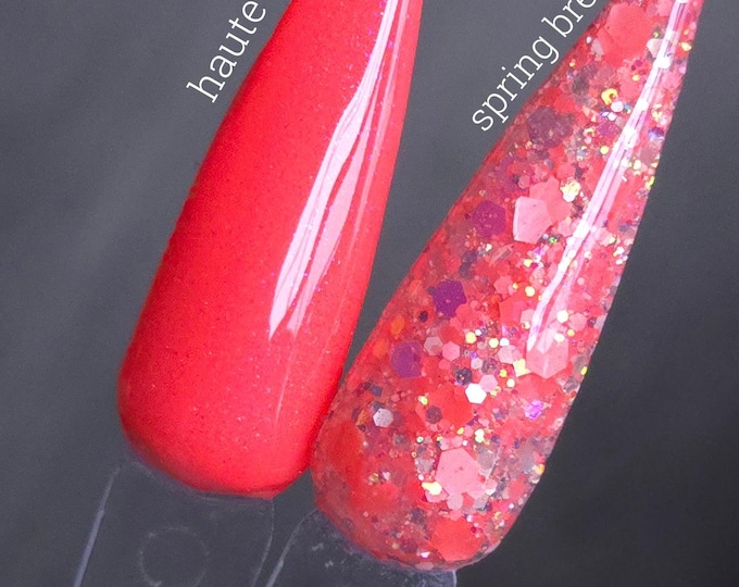 Haute as Hell-o / Spring Break - Acrylic Nail Dip Powders