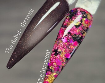 The Rebel (thermal) / The Innocent - Acrylic Nail Dip Powders