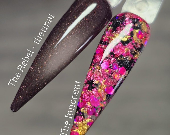 The Rebel (thermal) / The Innocent - Acrylic Nail Dip Powders