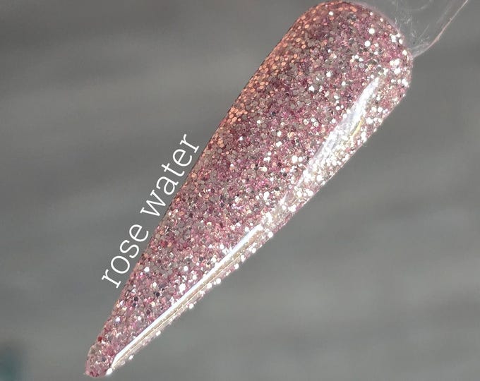 Rose Water - Acrylic Nail Dip Powders, Glitter