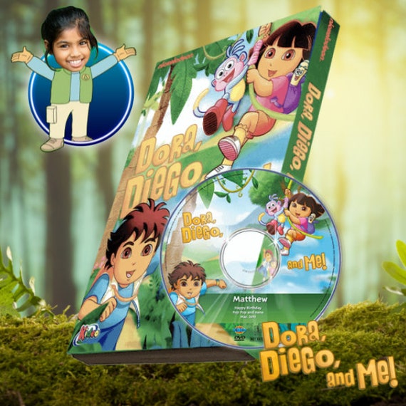 Dora Diego & Me Photo Personalized DVD for Kids - Etsy Canada Dora Diego & Me Photo Personalized DVD for Kids - Etsy Canada