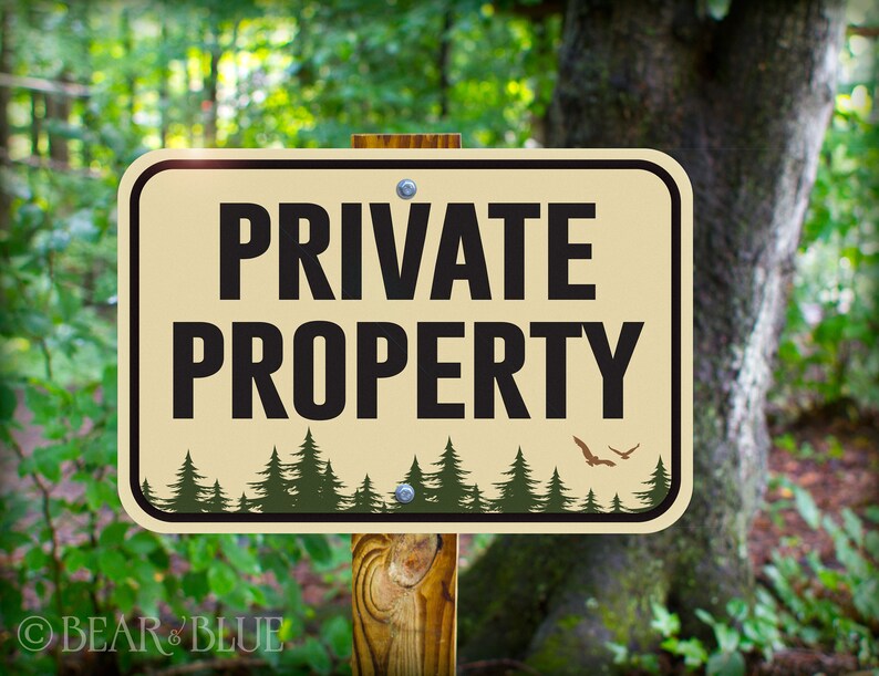 40 Styles Outdoor Metal Sign Private Property Etsy