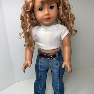 18 in doll clothes - Two tone jeans