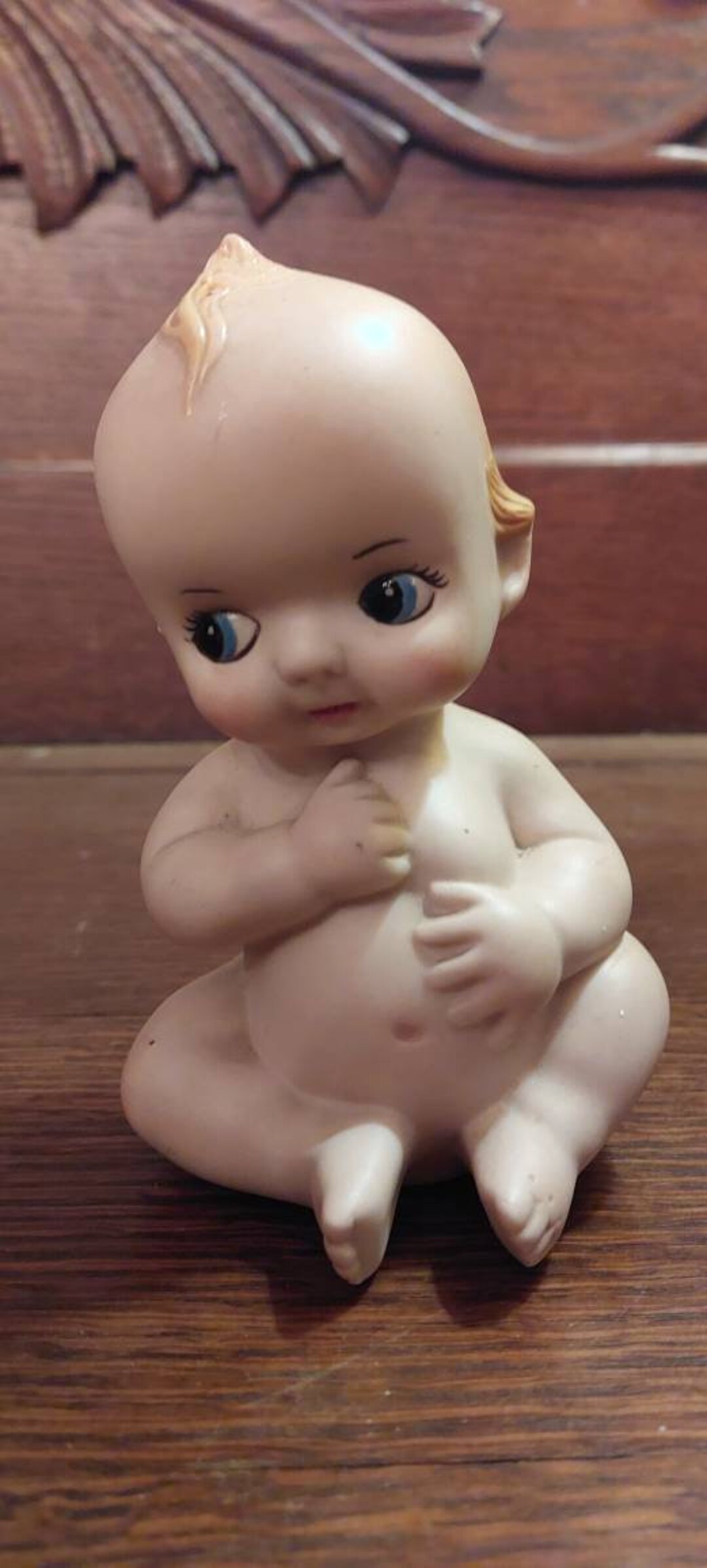 Vintage Bisque Kewpie Doll Figurine Powder Talc Laundry Shaker Etsy