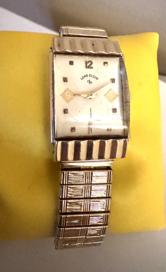 Men's Vintage 14KT GF Lord Elgin Manual Wristwatch