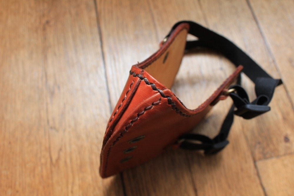 Motorcycle Mask EPSYLON Brown/motorcycle Mask/ Leather Mask/cafe Racer ...