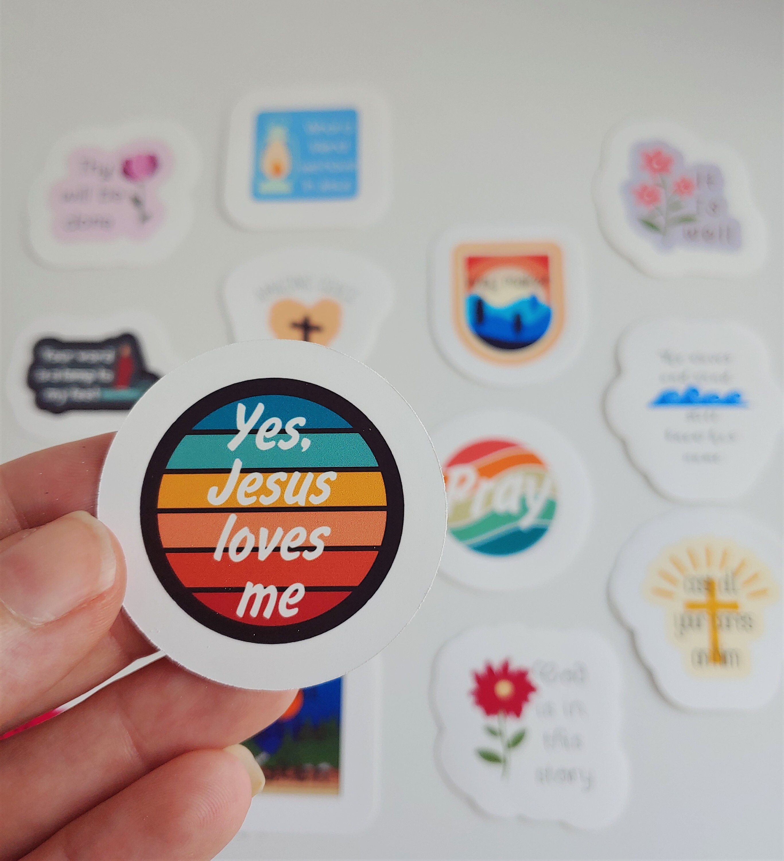Inspirational Bible Verse Stickers: Waterproof Christian Decals - Etsy