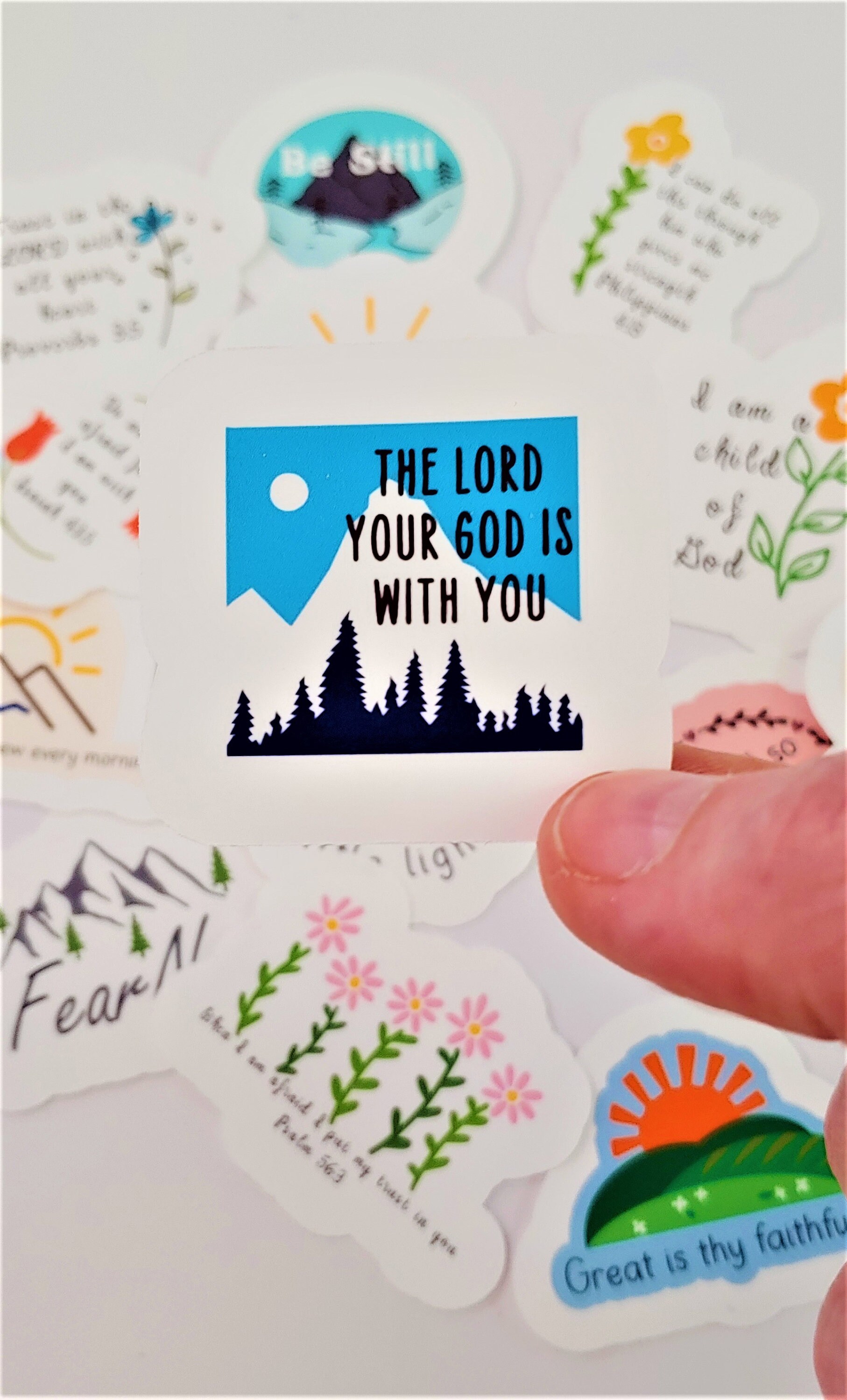 Inspirational Bible Verse Stickers: Waterproof Christian Decals - Etsy