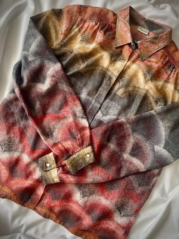 Miss Wucu Gradient Psychedelic Tree Pattern Vinta… - image 4