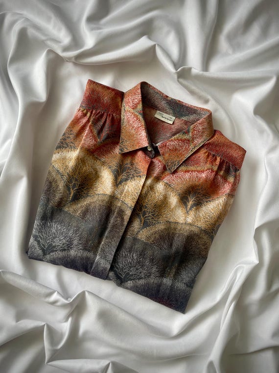 Miss Wucu Gradient Psychedelic Tree Pattern Vinta… - image 5