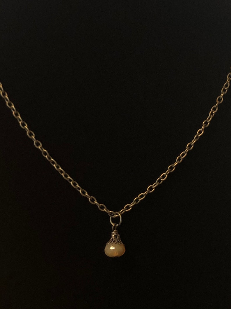Amber crystals necklace and earrings set
