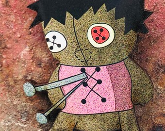 Whimsical Halloween voodoo doll