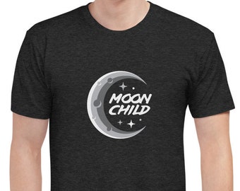 Moon Child T-Shirt - Metaphysical Apparel - Vintage, Tri-Blend, Fitted Look