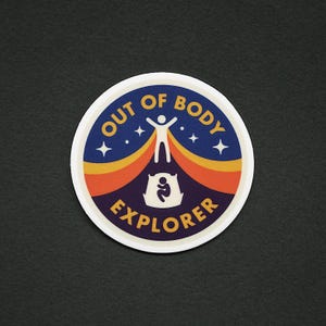 Out of Body Explorer Sticker - 2&quot; Durable Vinyl Sticker - Metaphysical Accessory - Weather Resistant - For Lucid Dreamers & Astral Travelers
