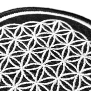 Flower of Life Sacred Geometry Patch New Age, Punk Fashion Accessory 3 Iron On Embroidered Patch Metaphysical Item image 4