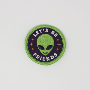 Alien Patch - "lets Be Friends" - Metaphysical Fashion Accessory - 2 ...