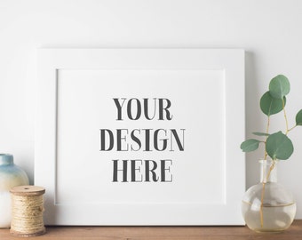 Download Free Styled Stock Photography | Whit Picture Frame Stock Photo | Landscape | Styled Frame Mockup | Digital Image PSD Template