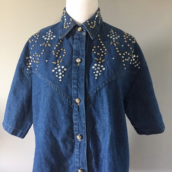 vintage denim shirt womens