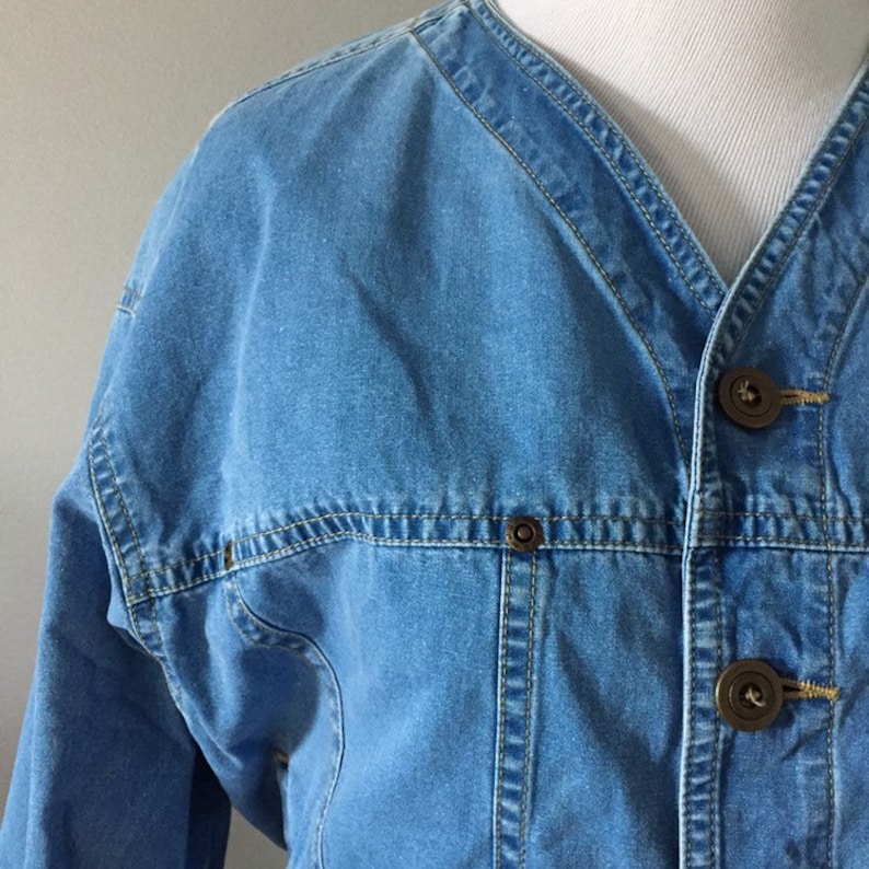 Vintage lizwear vintage crop jacket vintage liz claiborne crop denim jacket oversized denim jacket small vintage denim jacket