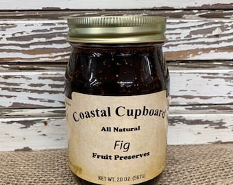 Preserves, *PICK TWO*, Coastal, Cupboard, Natural, Fresh, Fruit, Large 16oz, Artisan, Handcrafted, Small Batch, Gift, Outer Banks, OBX