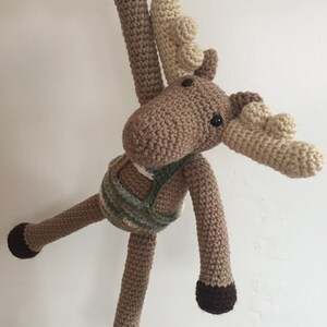 Enzo's Moose crochet pattern, moose crochet plush pattern, stuffed animal pattern, amigurumi pattern image 2