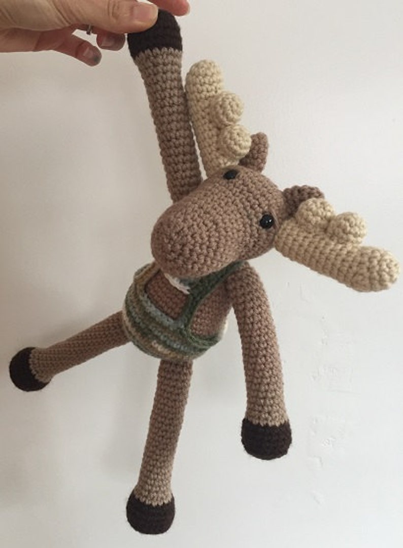 Enzo's Moose crochet pattern, moose crochet plush pattern, stuffed animal pattern, amigurumi pattern image 2