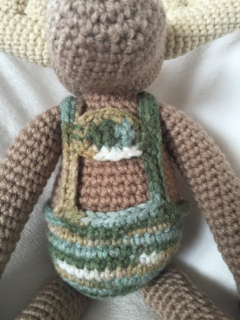 Enzo's Moose crochet pattern, moose crochet plush pattern, stuffed animal pattern, amigurumi pattern image 5