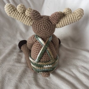 Enzo's Moose crochet pattern, moose crochet plush pattern, stuffed animal pattern, amigurumi pattern image 4