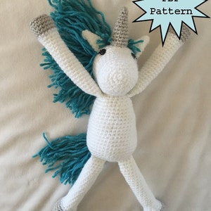 Crochet unicorn plush pattern, crochet pattern